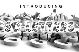 3D Letters: A Comic-Inspired Display Font for Editorial Impact
