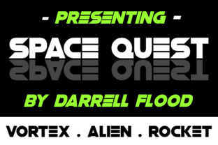 A Space Quest Typeface for Bold Editorial Design