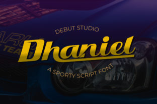 Dhaniel: A Sporty Display Font for Memorable Branding