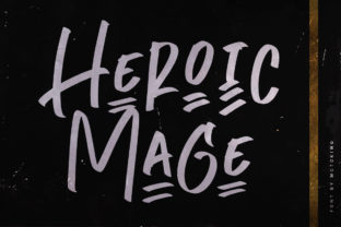 Heroic Mage: A Marker Display Font That Brings Handmade Energy to Branding Projects