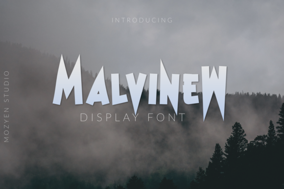 Malvinew Font: A Sharp Display Typeface for Memorable Branding