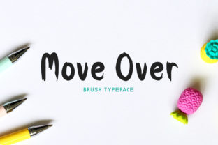 Move Over: A Brush Font for Editorial Design