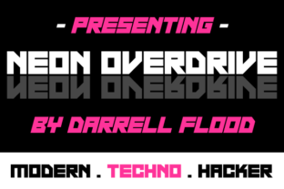 Neon Overdrive: A Futuristic Display Font for Web Design