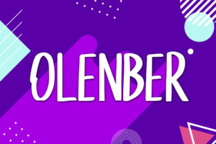 Olenber: A Cheerful Handmade Brush Font for Crafters and Sellers