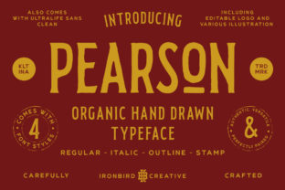 Pearson: A Hand-Drawn Display Font for Editorial Content