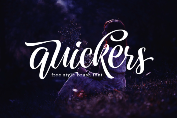 Quickers: A Solid Brush Font for Publishers