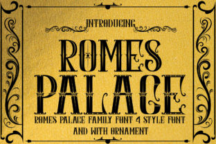 Romes Palace: A Vintage Display Font for Crafters