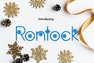 Rontock: A Playful Snow-Kissed Display Font for Lively Digital Brands