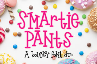 Smartie Pants: A Playful Display Font for Small Business Branding