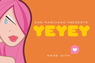 Yeyey Font: A Chubby Kawaii Typeface for Brands